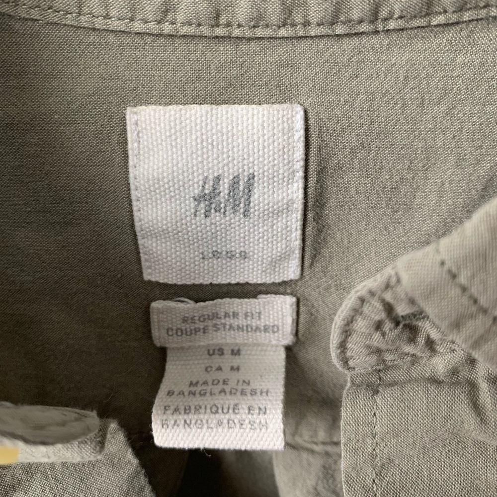 H&M Olive Button-Down Shirt - Picture 3 of 3